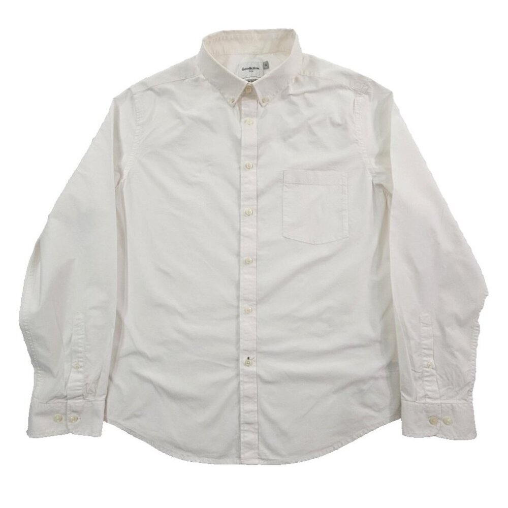 Goodfellow & Co Shirt Long Sleeve Men's XL White Performance Button‎ Down EUC